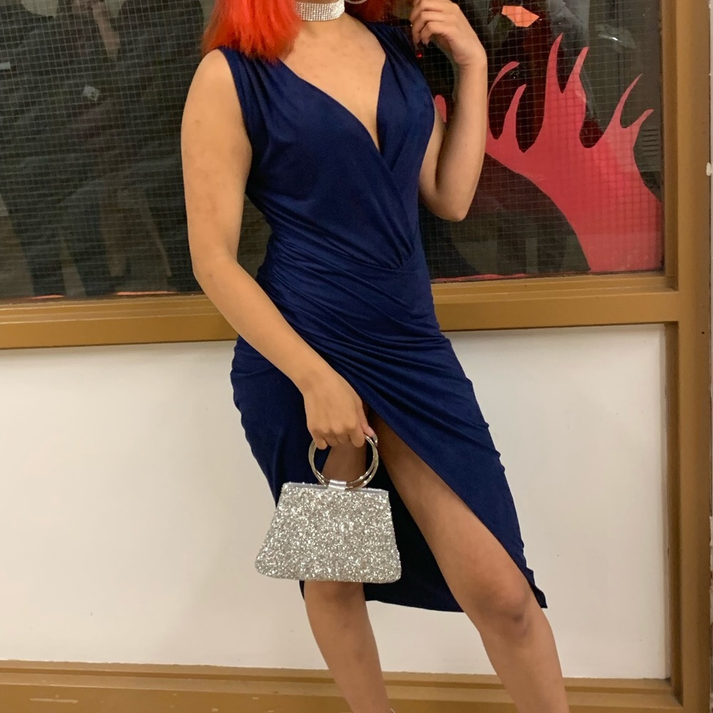 Fashion Nova Blue Navy Dress